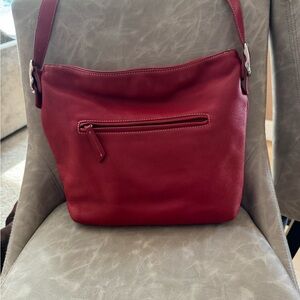Giani Bernini Red Leather Shoulder Bag